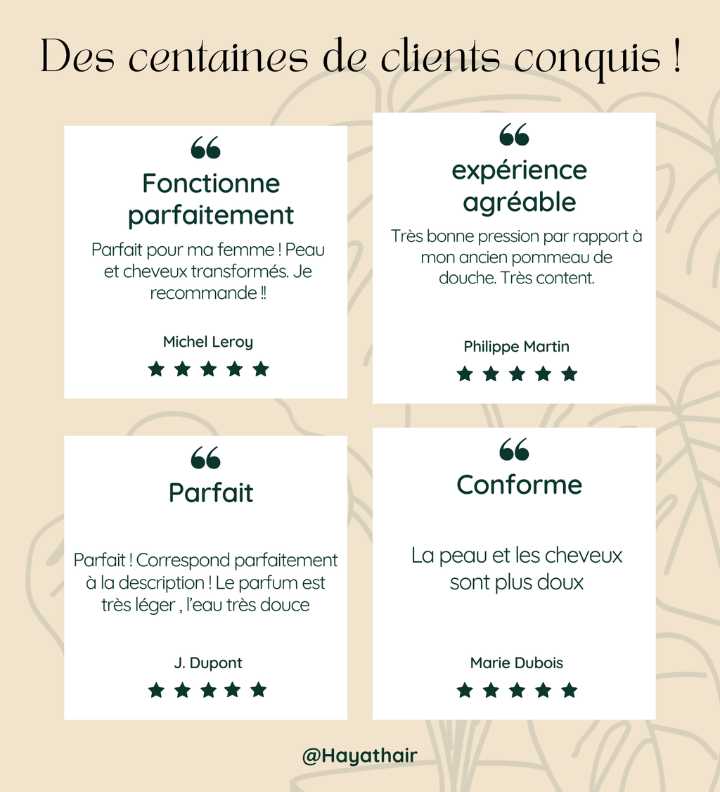 Pommeau Peau Douce Anti-Calcaire