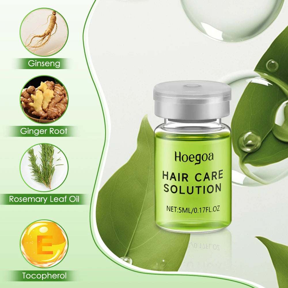 Hair Regrowth System Advanced Hair Growth Treatment with Ginseng Rosemary Oil & Ginger Root Thickening Hair Ampoule Serum